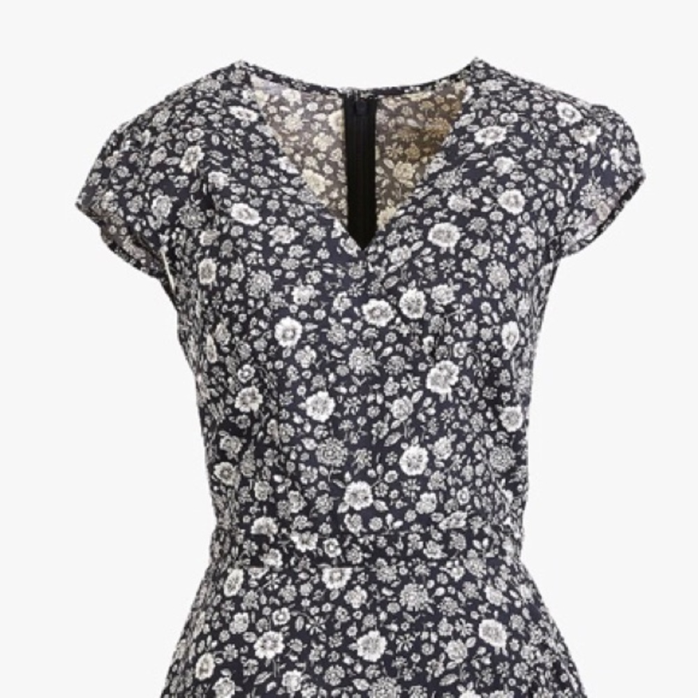 J.Crew breezy faux-wrap dress with a ruffle hem